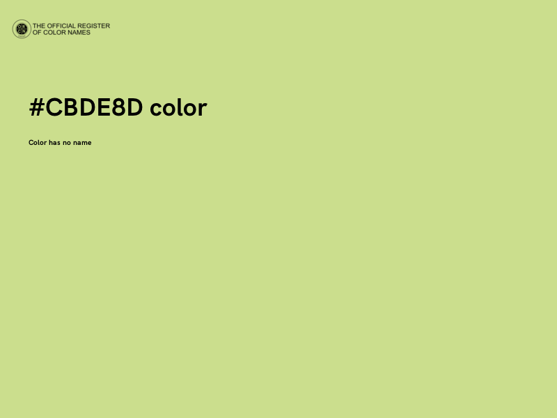 #CBDE8D color image