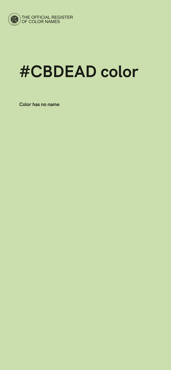 #CBDEAD color image