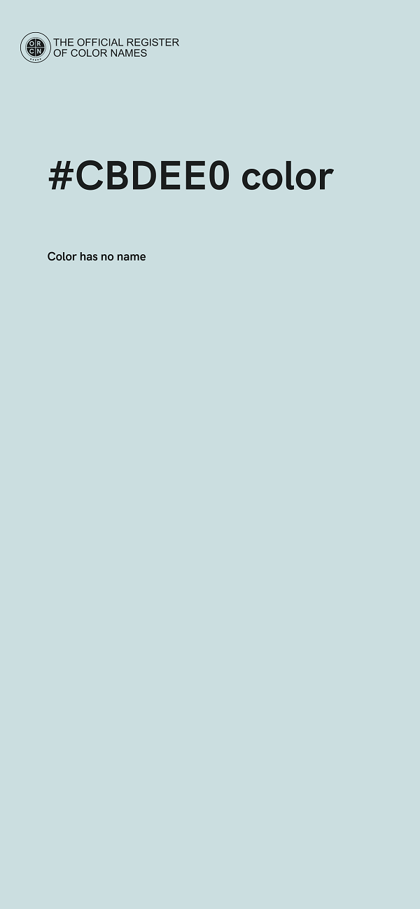 #CBDEE0 color image