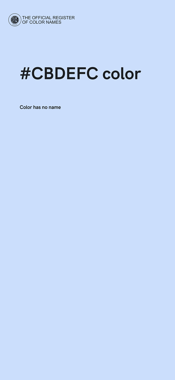 #CBDEFC color image