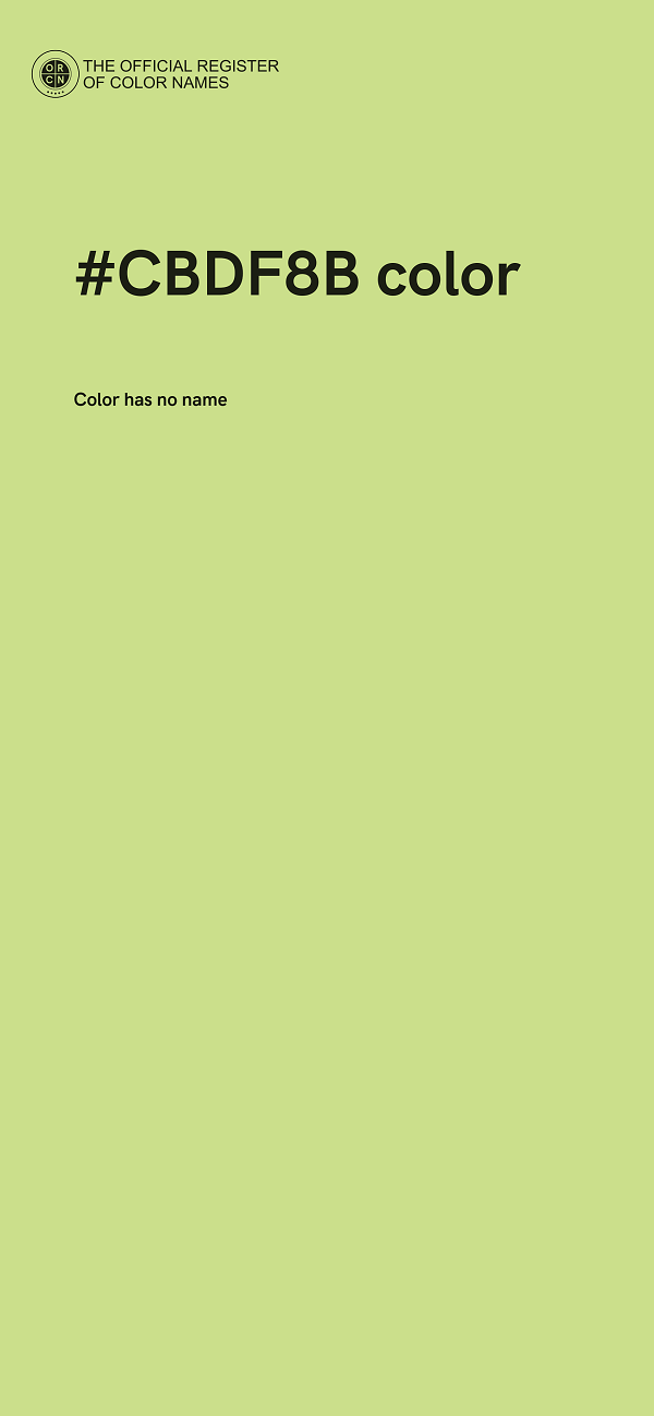 #CBDF8B color image
