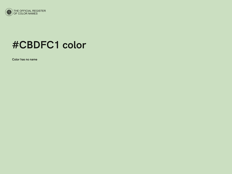 #CBDFC1 color image