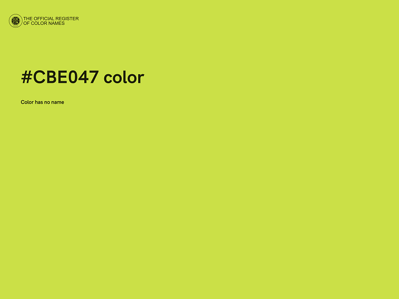 #CBE047 color image