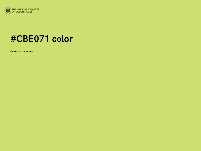 #CBE071 color image