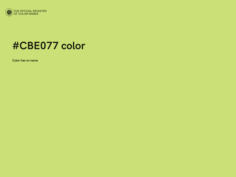 #CBE077 color image