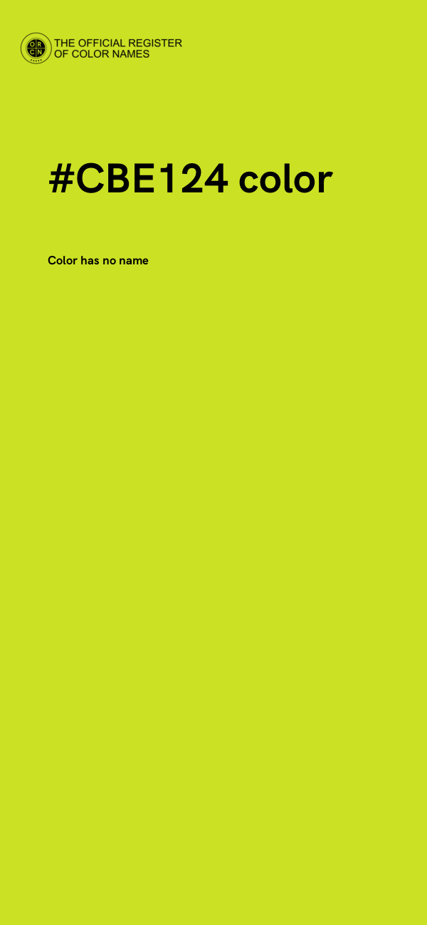#CBE124 color image
