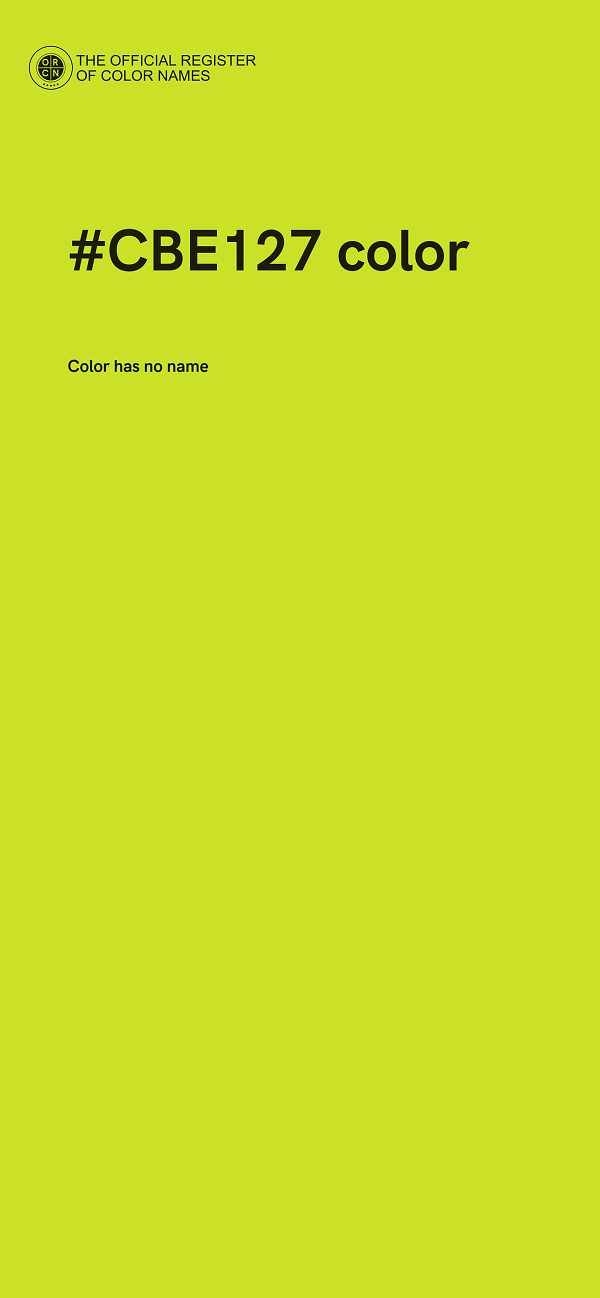 #CBE127 color image