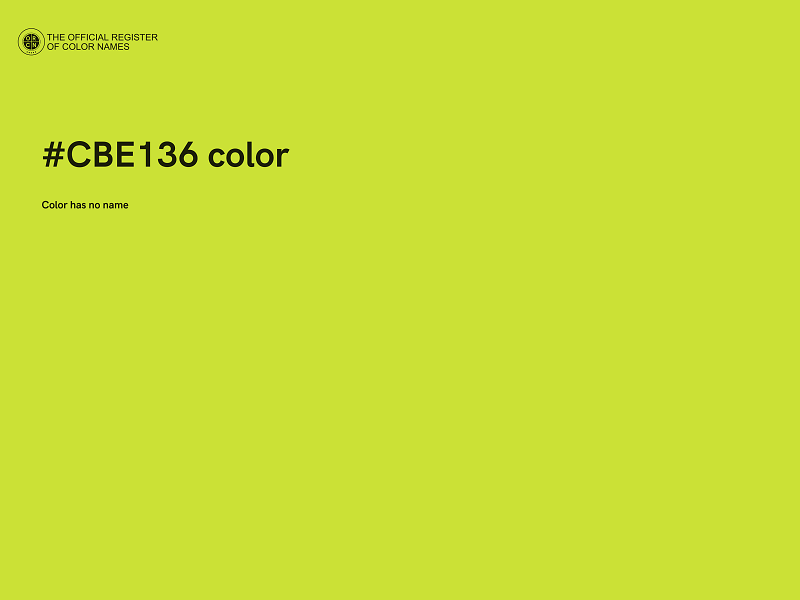 #CBE136 color image