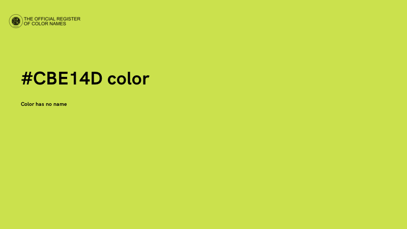 #CBE14D color image