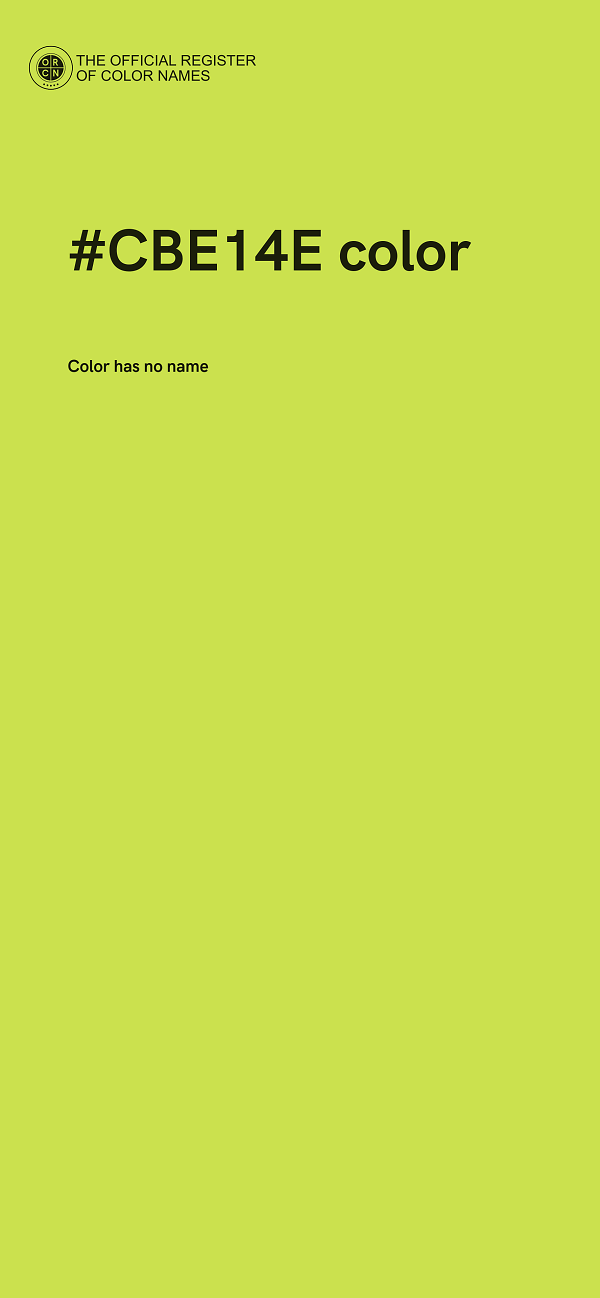 #CBE14E color image