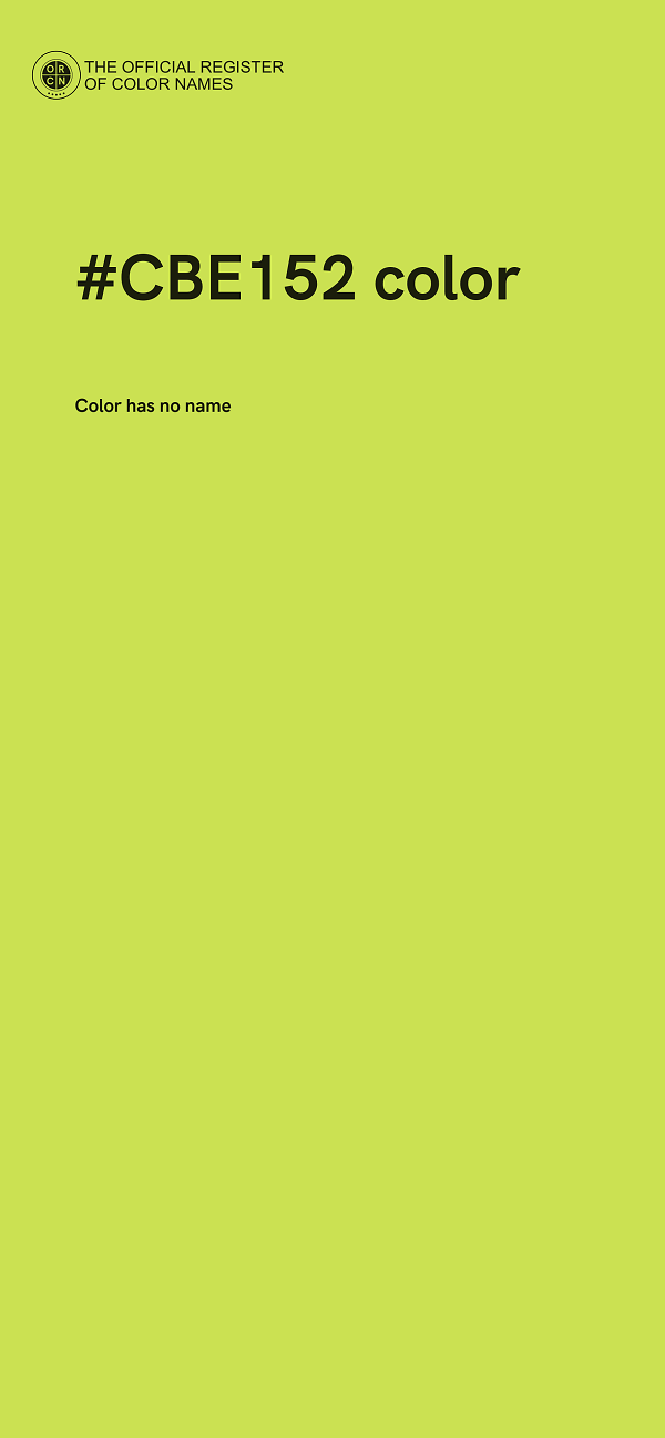 #CBE152 color image