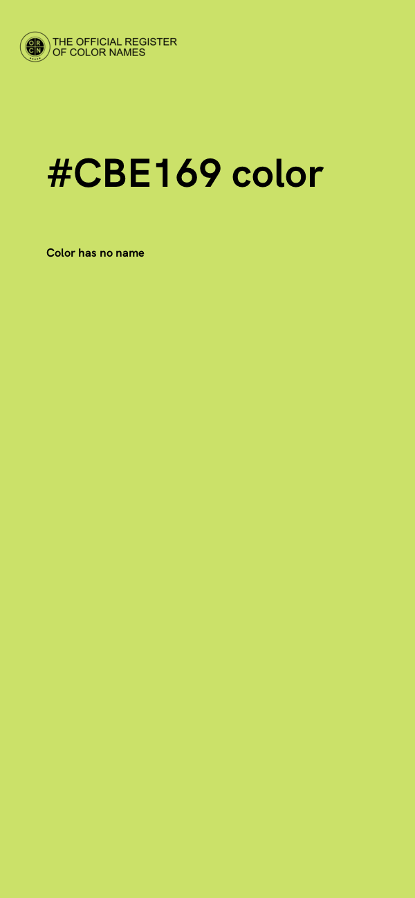 #CBE169 color image