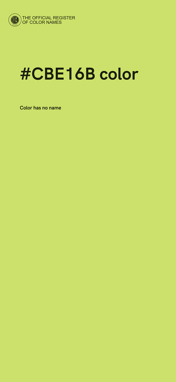#CBE16B color image