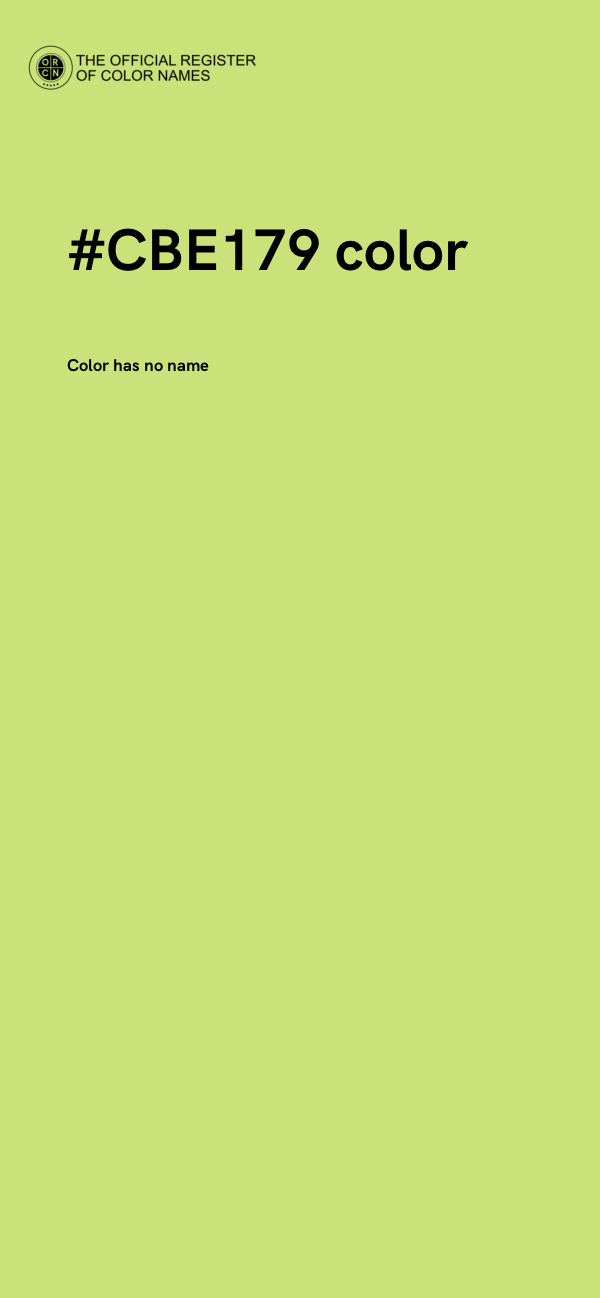 #CBE179 color image
