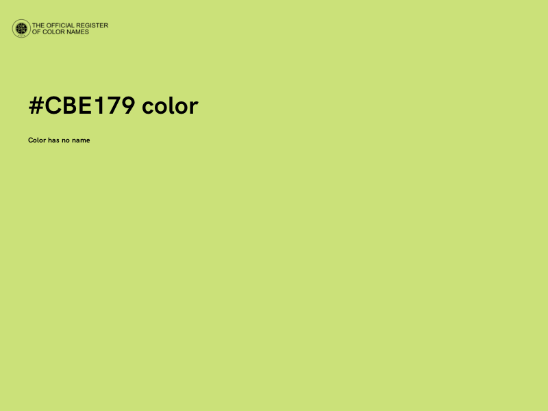 #CBE179 color image