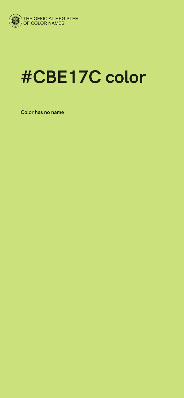 #CBE17C color image