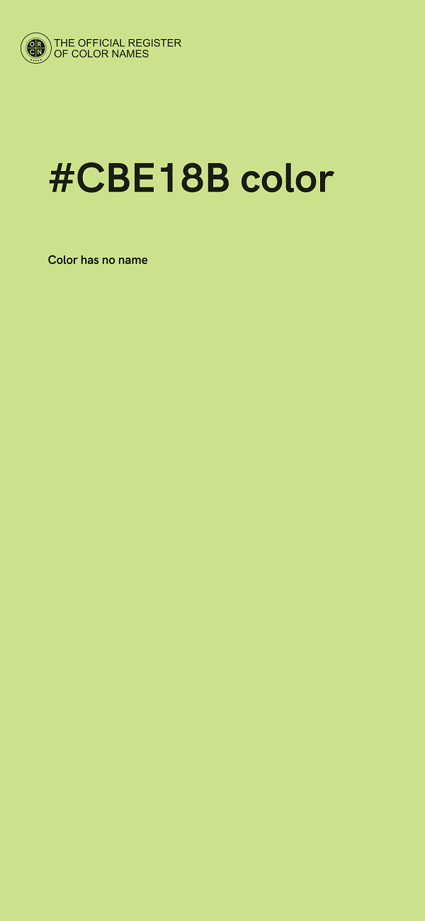 #CBE18B color image