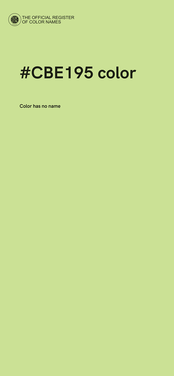 #CBE195 color image