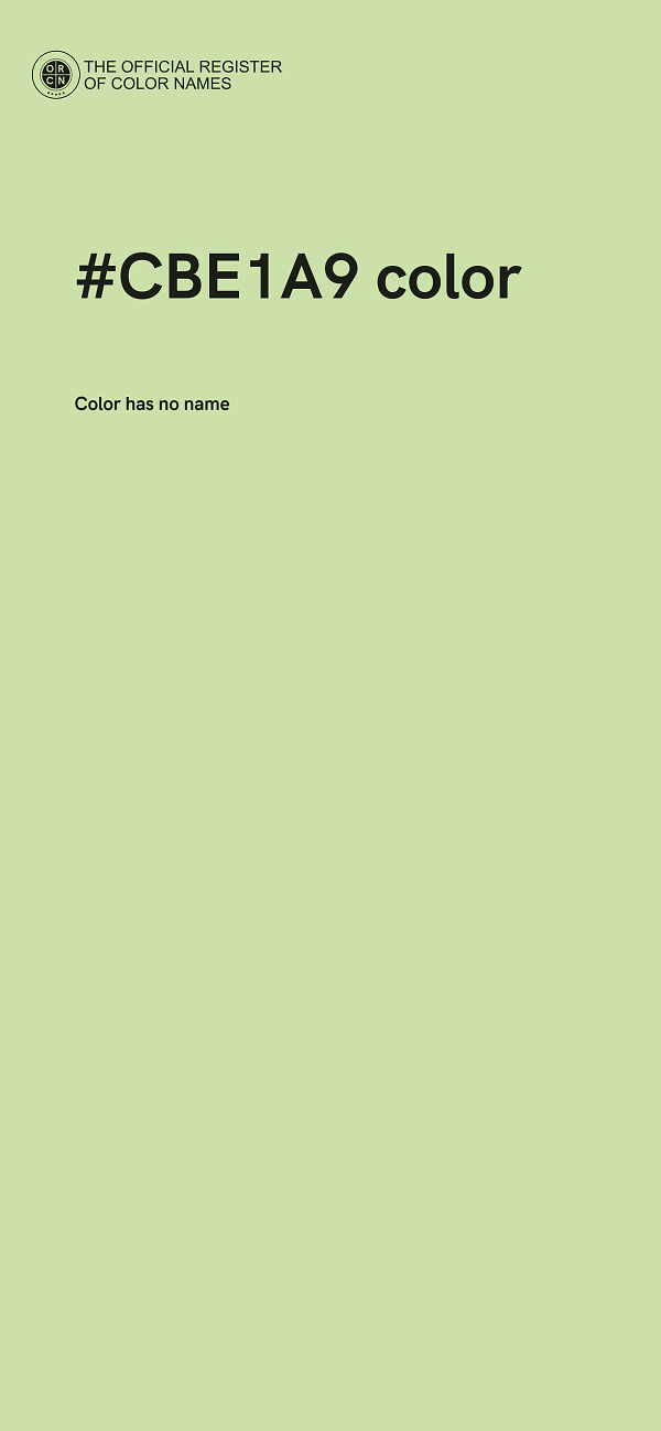 #CBE1A9 color image