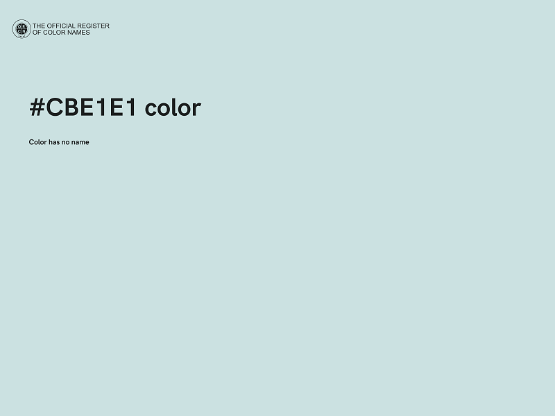 #CBE1E1 color image