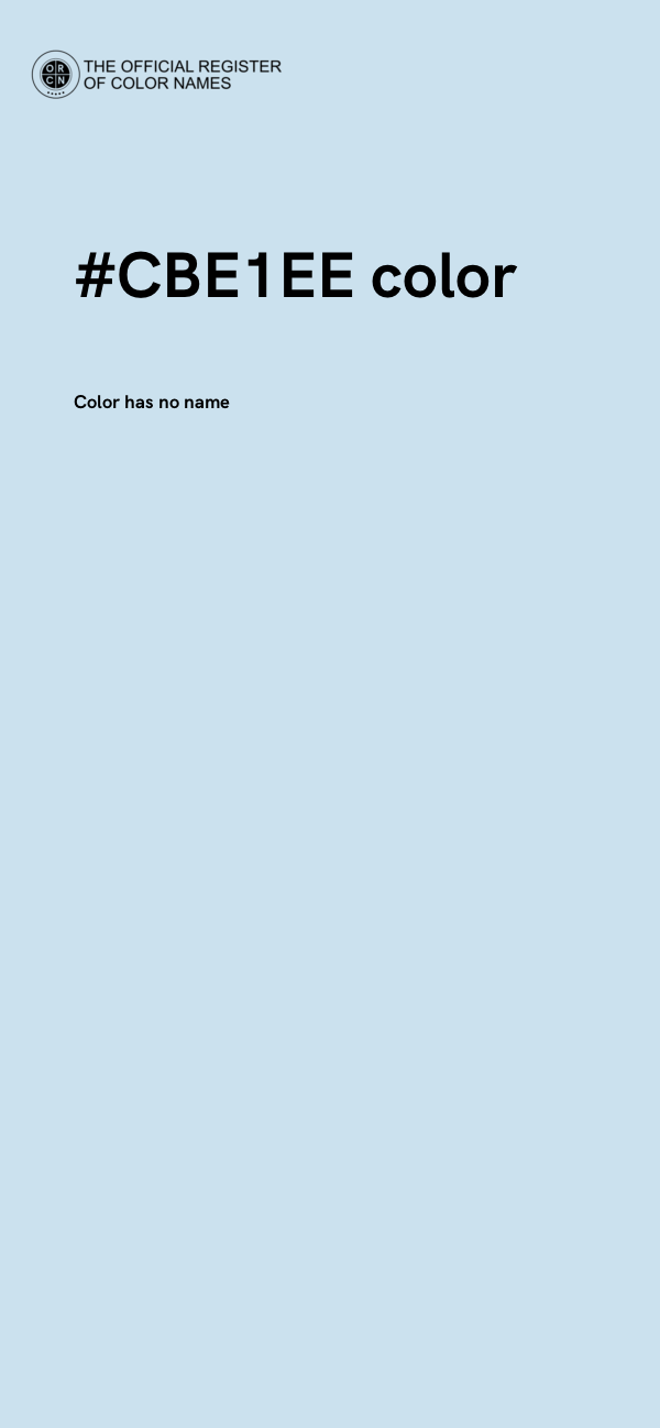 #CBE1EE color image