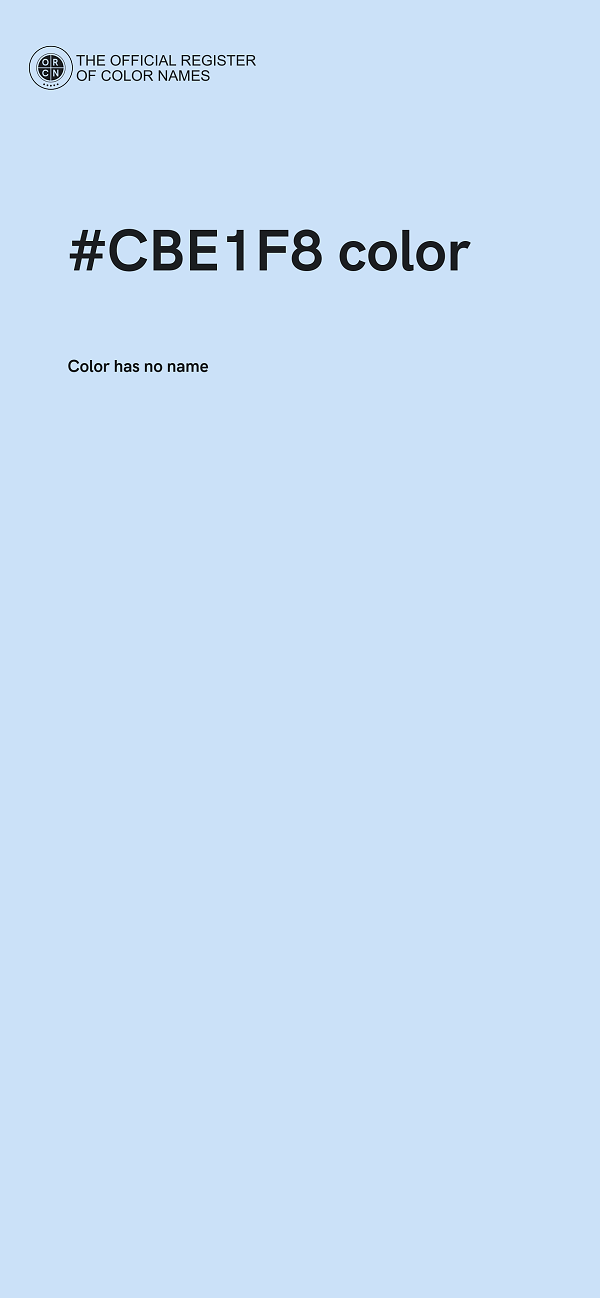 #CBE1F8 color image