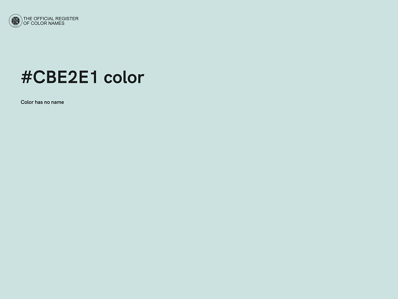 #CBE2E1 color image