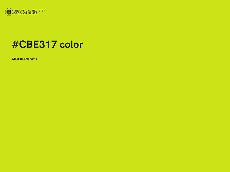 #CBE317 color image