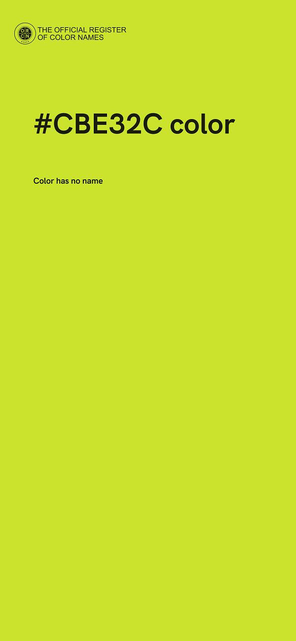 #CBE32C color image