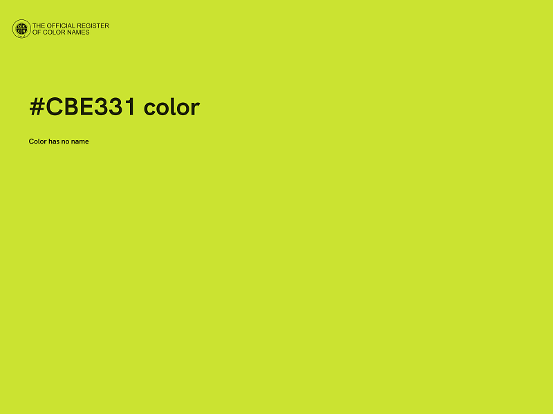 #CBE331 color image