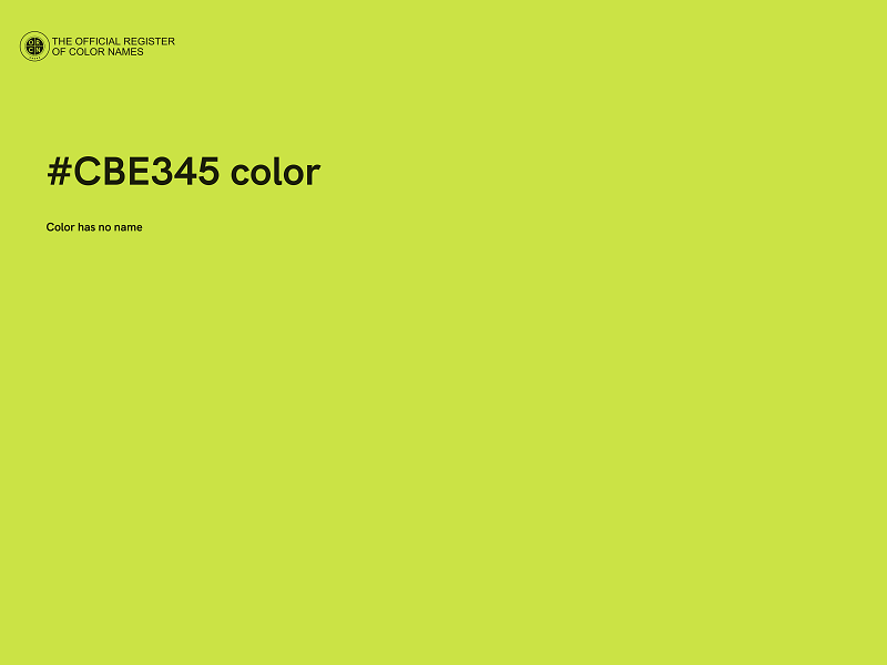 #CBE345 color image