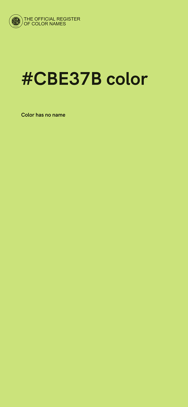 #CBE37B color image
