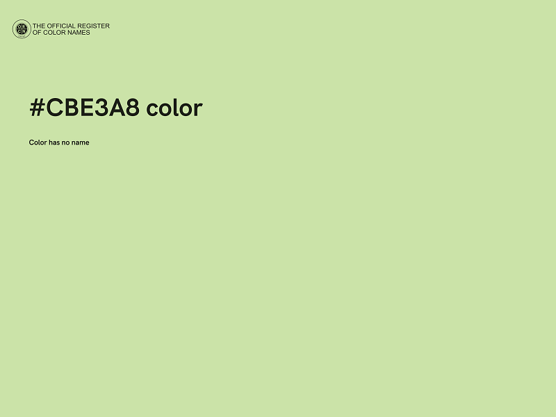 #CBE3A8 color image