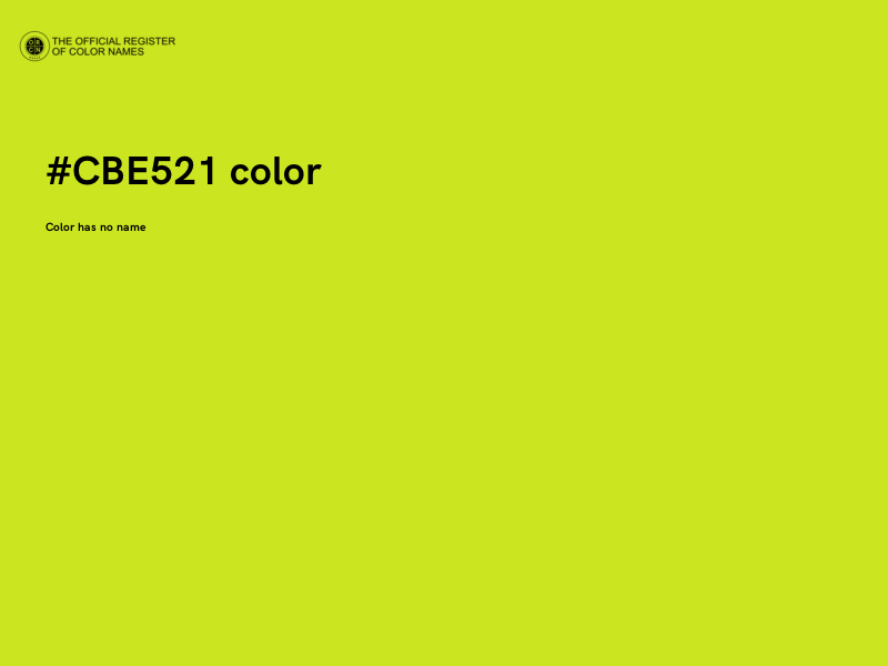 #CBE521 color image