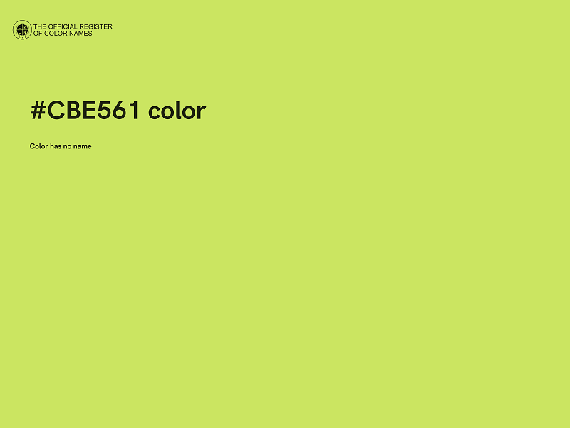 #CBE561 color image