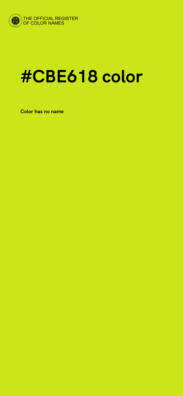 #CBE618 color image