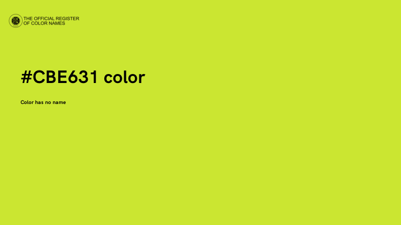 #CBE631 color image