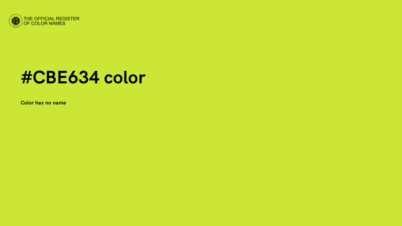#CBE634 color image