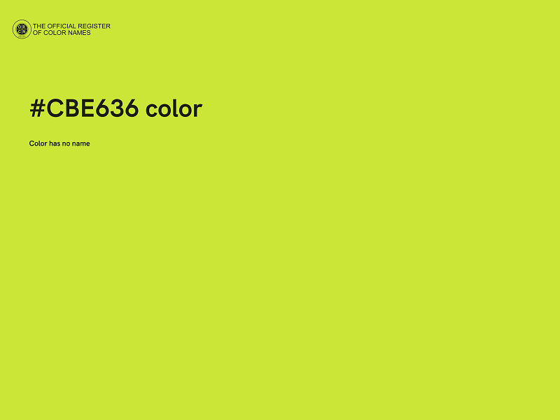 #CBE636 color image