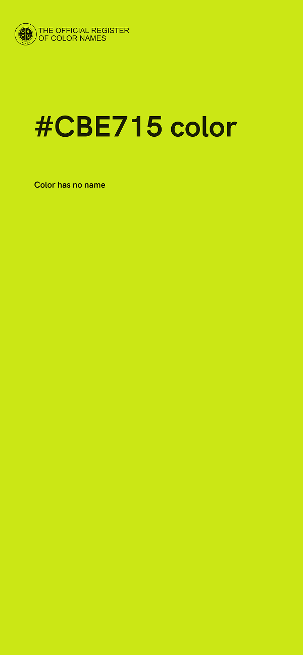 #CBE715 color image