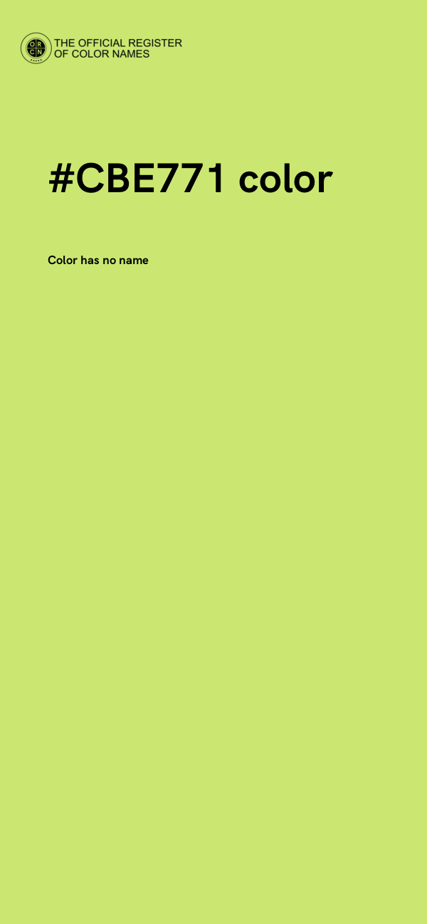 #CBE771 color image