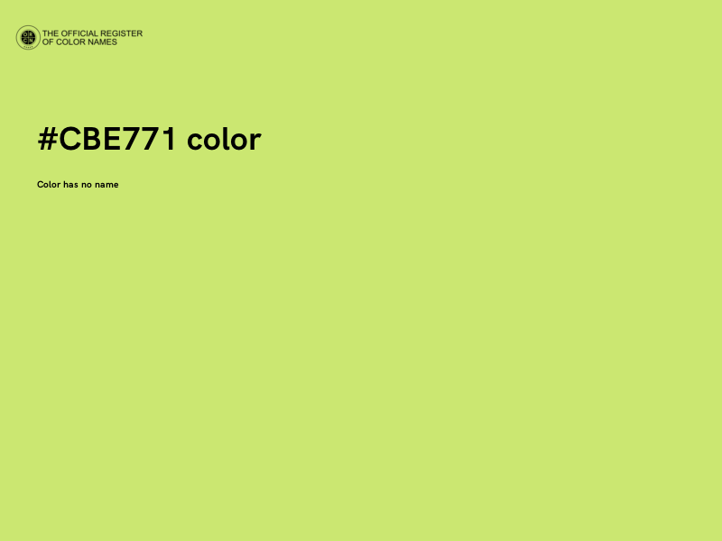 #CBE771 color image