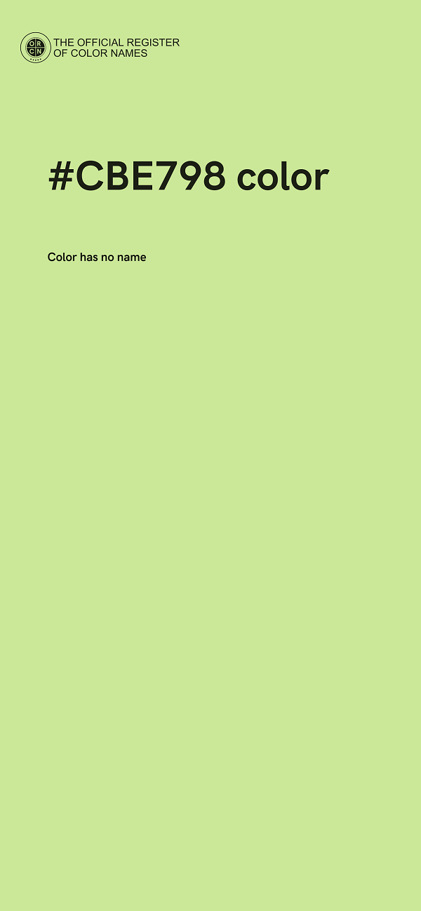 #CBE798 color image