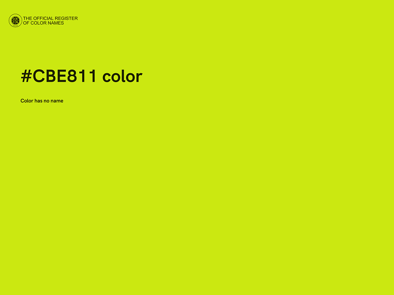 #CBE811 color image