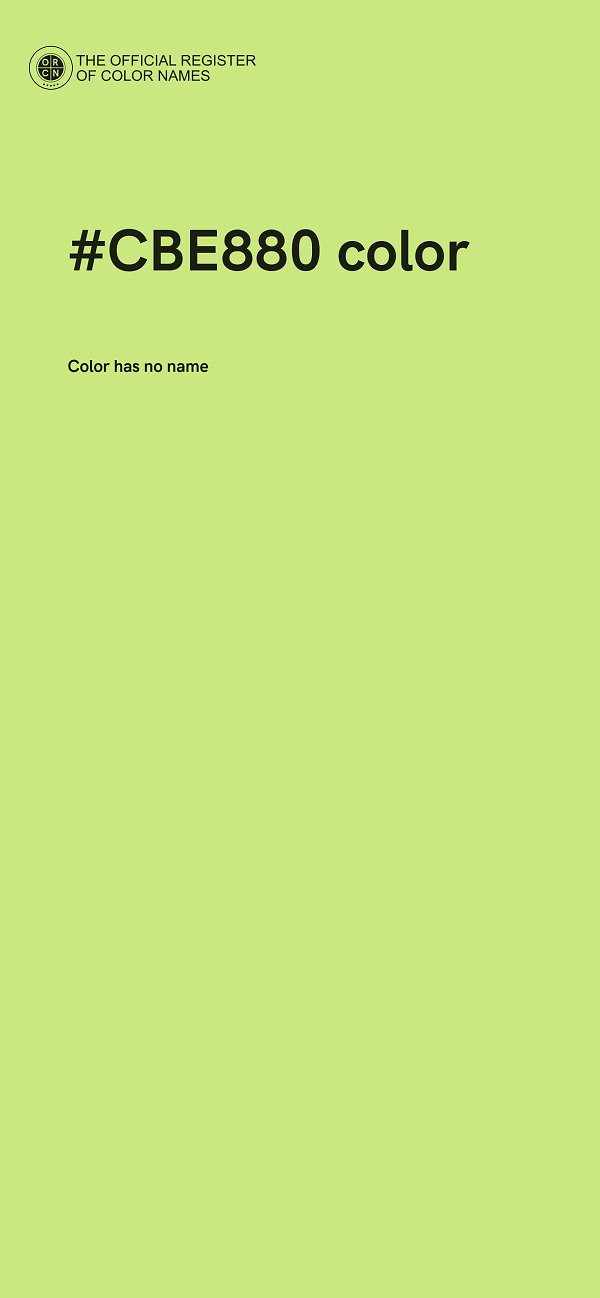 #CBE880 color image