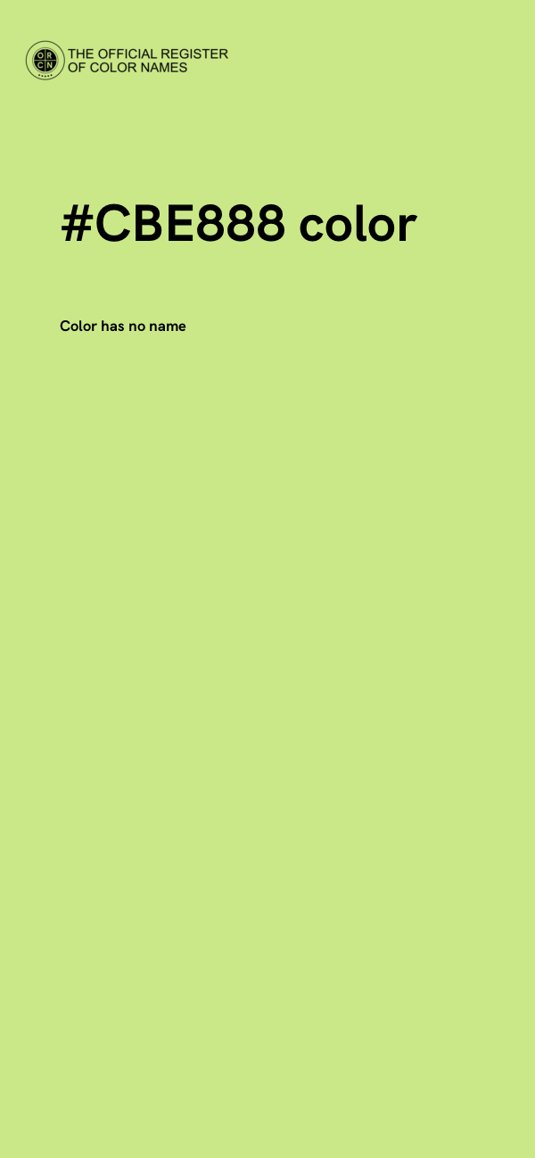#CBE888 color image