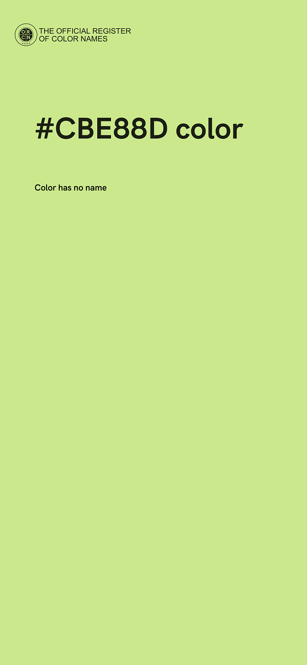 #CBE88D color image