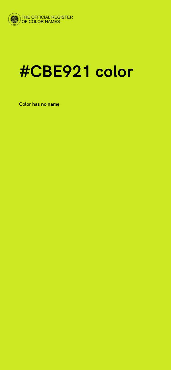 #CBE921 color image