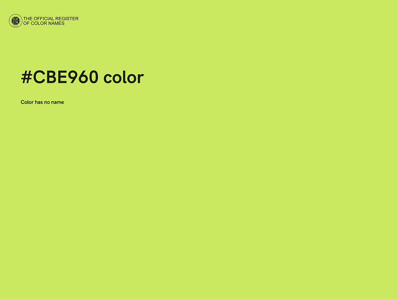 #CBE960 color image