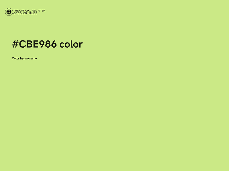 #CBE986 color image